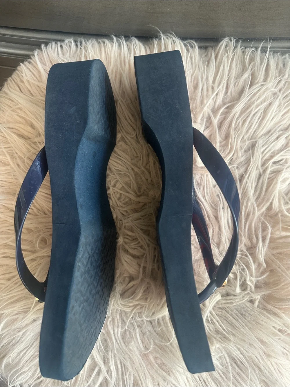 Tory Burch glossy navy